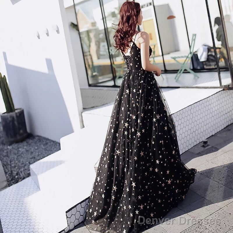 Sexy Black Sweetheart Tulle Long Party Dress, Chic Black Evening Dress Prom Dress Secondary image