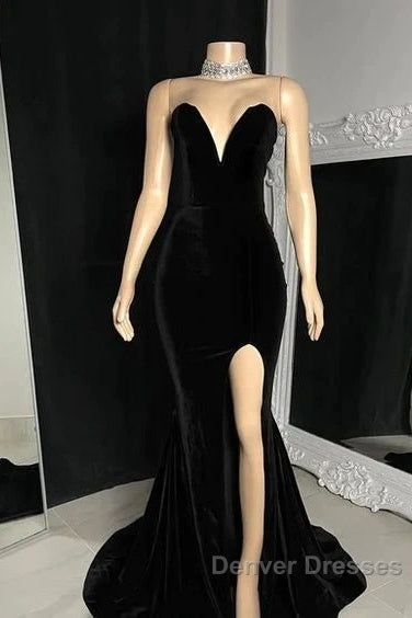 Sexy Burgundy Velvet Wedding Guest Dress V Neck Mermaid Prom Dress