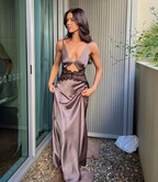 Sexy  Cut Out Lace Prom Dress Evening Dress Vacation Party Dress