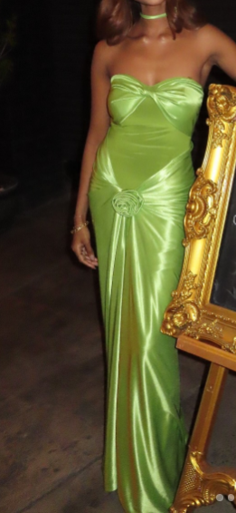 Sexy Green Strapless Mermaid Formal Dress Sweetheart  Evening Dress Elegant Satin Long Prom Dress