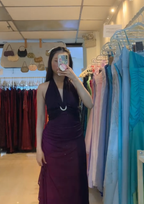 Sexy Halter Ombre Green Chiffon Backless Long Prom Dress Evening Dress
