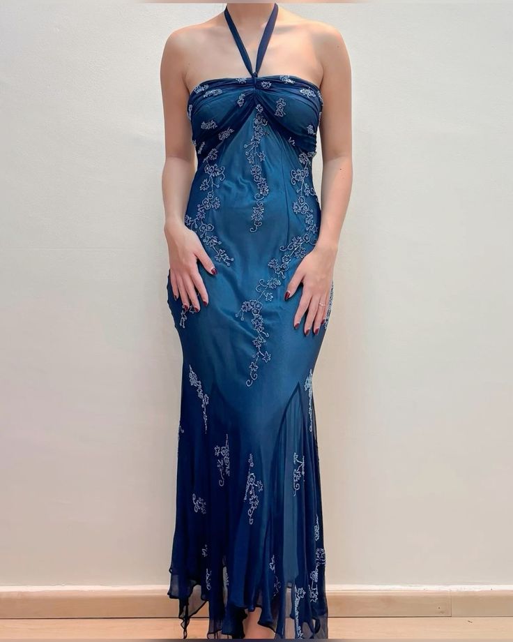 Sexy Halter Long Prom Party Dress Evening Gown