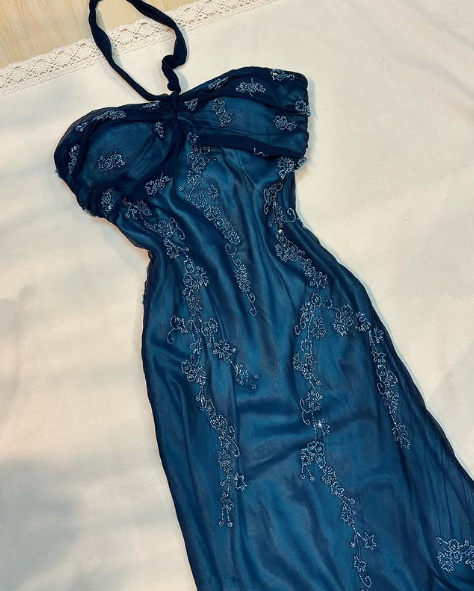 Sexy Halter Long Prom Party Dress Evening Gown