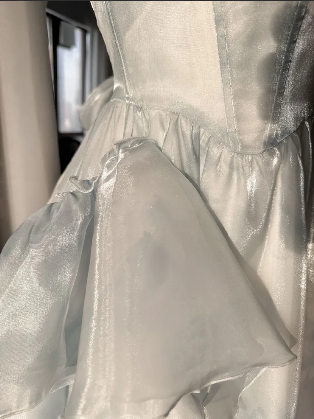 Sexy High Low Straps Blue Prom Dress 21Th Birthday Outfit