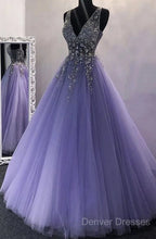 Sexy Long Prom Dress With Beading,Evening Dress,Charming Dance Dress