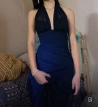 Sexy Mermaid Long Royal Blue Prom Dress Formal Dress