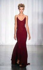 Straps Burgundy Long Prom Dress For Teens
