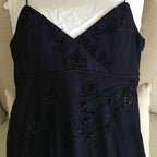 Sexy Mermaid Prom Gown With Straps Navy Blue Prom Dress