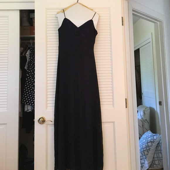 Sexy Mermaid Prom Gown With Straps Navy Blue Prom Dress