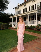 Sexy Mermaid Sleeveless Floor Length Long Evening Dress Prom Dress