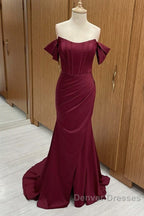 Sexy Mermaid Split Corset Dress Off The Shoulder