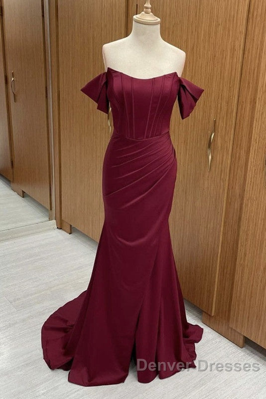 Sexy Mermaid Split Corset Dress Off The Shoulder