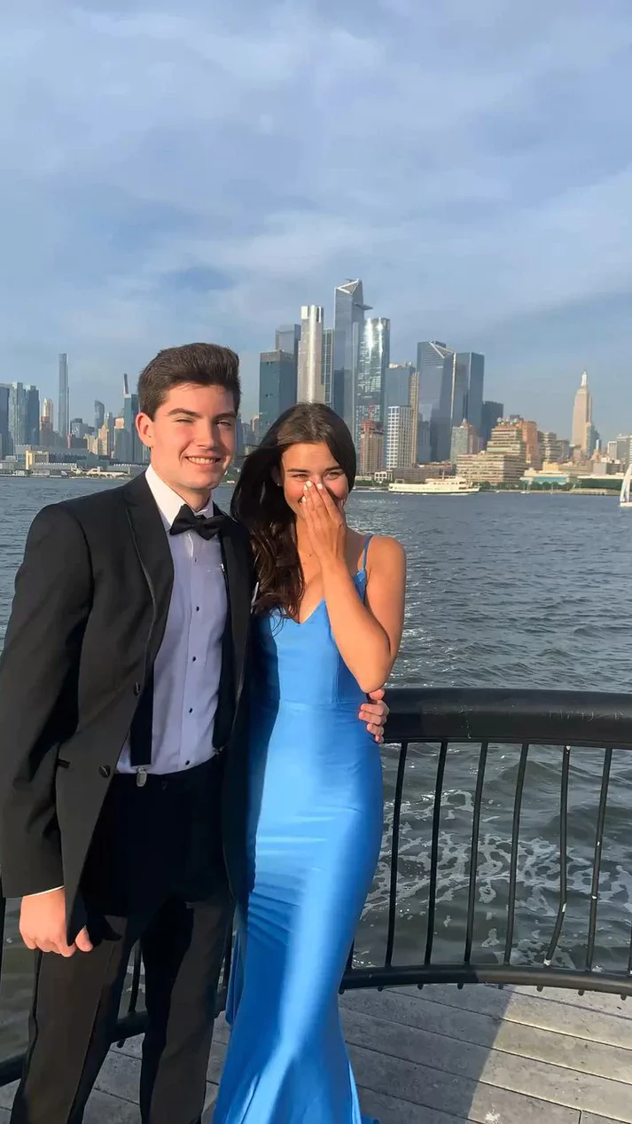 Sexy Mermaid Straps Neckline Backles Blue Long Prom Dress