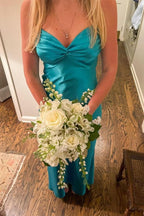 Sexy Mermaid V Neckline Long Prom Dress