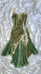 Sexy Navy Blue Mermaid Lace Prom Dress Party Dress