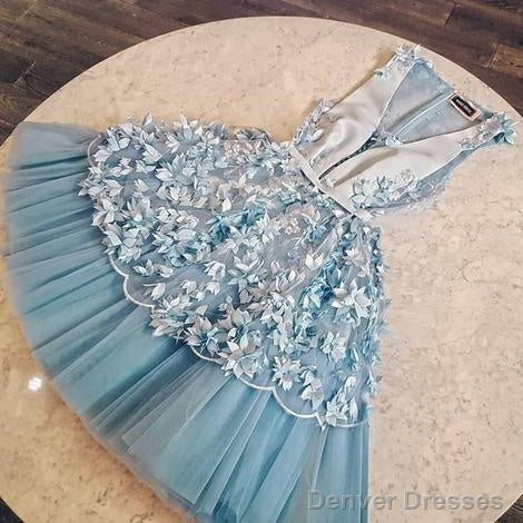 Sexy Party Women Dress Cute Tulle Blue Homecoming Dress Main image