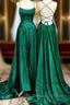 Sexy Prom Evening Dress Long Party Dress Green Dress