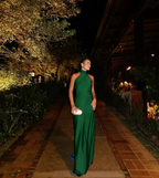 Sexy Sheath Blue Evening Gown Prom Party Dress
