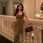 Sexy Sheath Halter Sequin Midi Evening Dress Prom Dresses Birthday Outfits