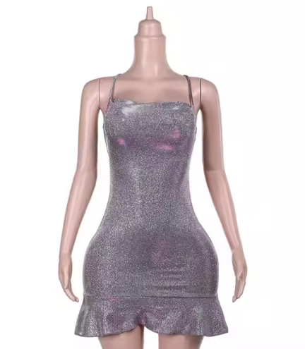 Sexy Sheath Halter Sequin Tight Grape Formal Homecoming Dress 8Th Grad Dance Graduation Dress Short Birthday Outfits Hoco Dress