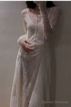 Sexy Sheath Off The Shoulder White Lace Beach Dress WomenS Vacation Dresses Birthday Dress