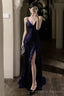 Sexy Sheath Spaghetti Straps Navy Blue Sequin Beach Dress WomenS Vacation Dresses Birthday Dress