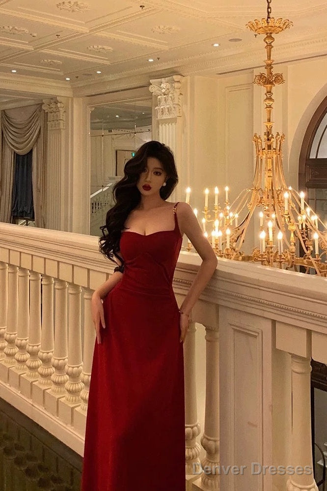 Sexy Sheath Spaghetti Straps Red Knee Length Prom Dresses Birthday Outfits Secondary image