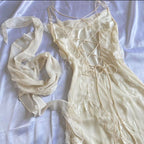 Sexy Sheath Straps Chiffon Champagne Long Prom Dress