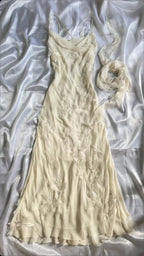 Sexy Sheath Straps Chiffon Champagne Long Prom Dress