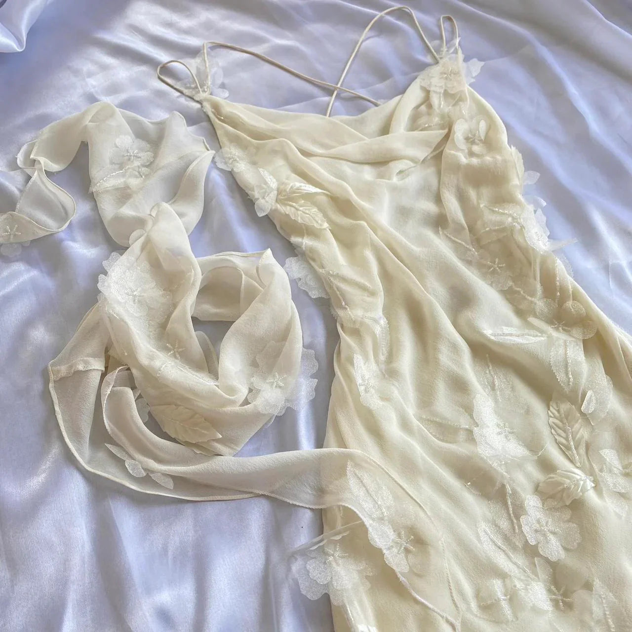 Sexy Sheath Straps Chiffon Champagne Long Prom Dress