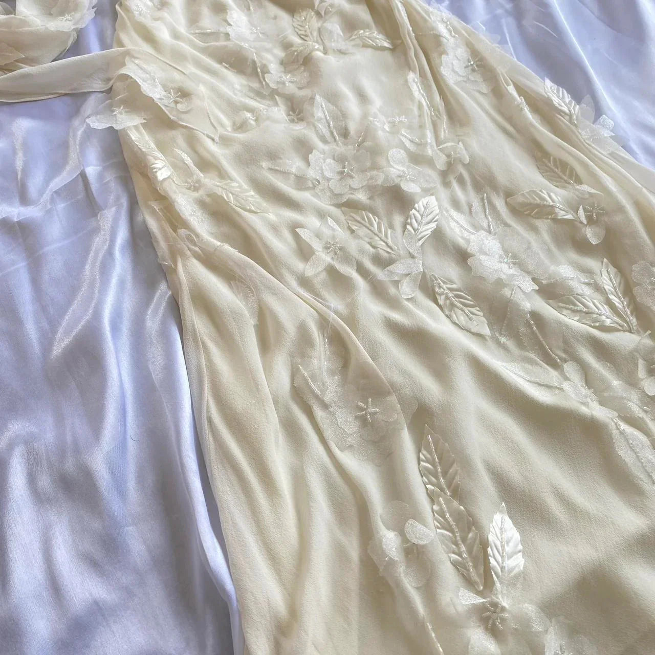 Sexy Sheath Straps Chiffon Champagne Long Prom Dress