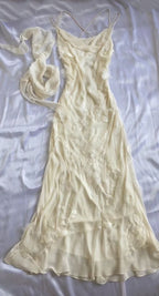 Sexy Sheath Straps Chiffon Champagne Long Prom Dress