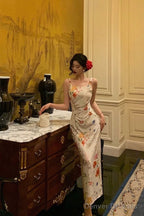 Sexy Sheath Straps Floral Prom Dresses Birthday Outfits Evening Gown Party Dress