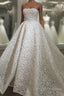 Sexy Strapless Lace Wedding Dress Ball Gowns