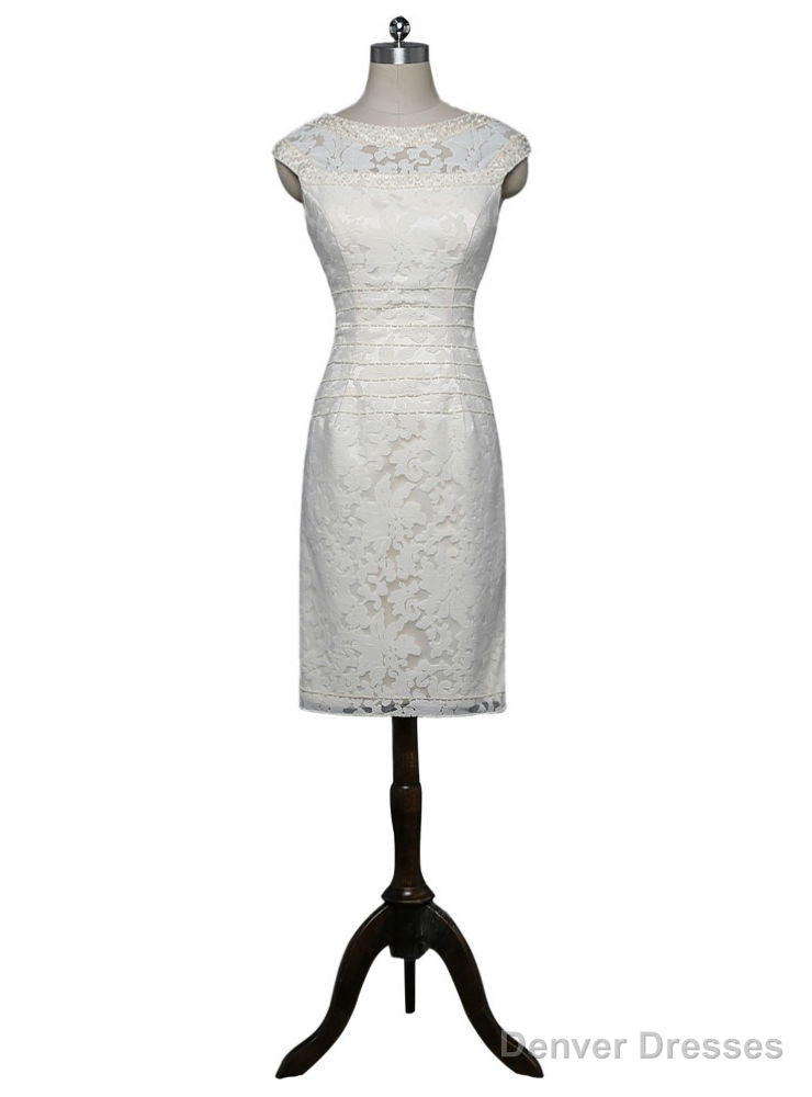 Sheath Cap Sleeves Knee Length Mother Of The Bride Dresses Main image