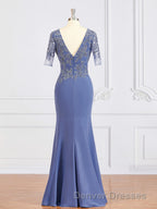 Sheath/Column Bateau Floor-Length Chiffon Mother of the Bride Dress With Appliques Lace
