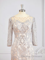 Sheath/Column Bateau Short/Mini Chiffon Mother of the Bride Dress With Appliques Lace