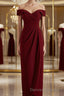 Sheath/Column Off-the-Shoulder Floor-Length Stretch Crepe Mother of the Bride Dress With Ruffles