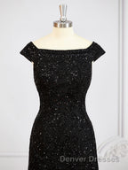 Sheath/Column Off-the-Shoulder Floor-Length Tulle Mother of the Bride Dress With Beading