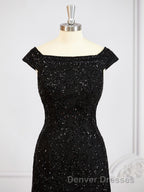 Sheath/Column Off-the-Shoulder Floor-Length Tulle Mother of the Bride Dress With Beading