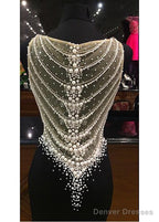 Sheath Evening Dresses With Beadings & Rhinestones