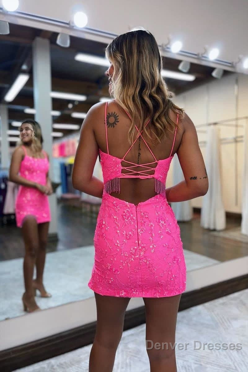 Sheath Scoop Lace Short Homecoming Dress Tight Secondary image