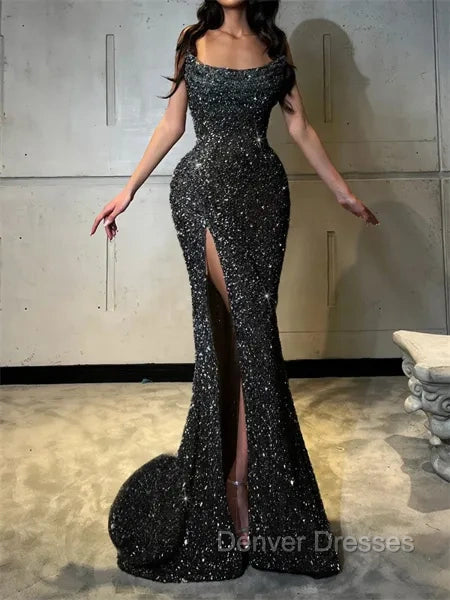 Sheath Straight Court Train Prom Dress Secondary image
