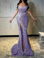 Sheath Straight Court Train Prom Dress