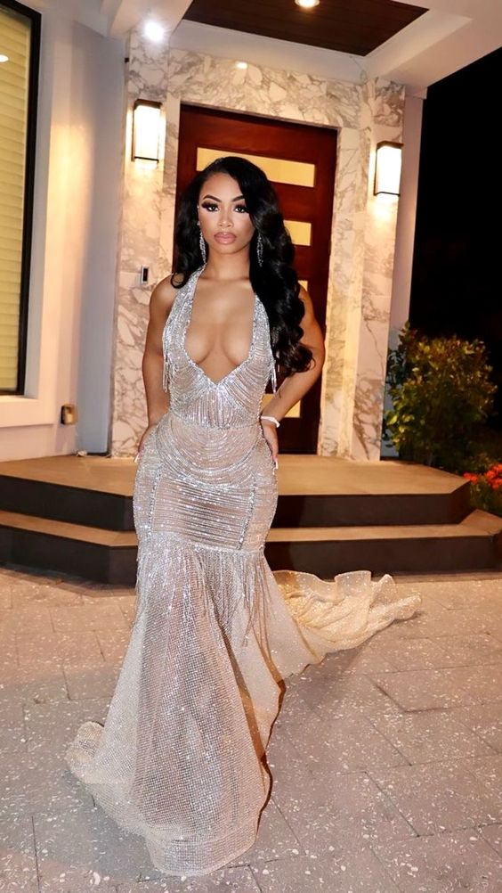 Shinning Mermaid Prom Dress With Train Secondary image