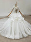 Shop For The Perfect Ivory White Tulle Sequins Beading Backless Short Sleeve Wedding Dress