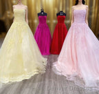 Wine Red Floral Lace Strapless A-Line Prom Dress