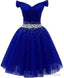 Short Dress For Juniors Off The Shoulder Homecoming Dress ,Custom Made