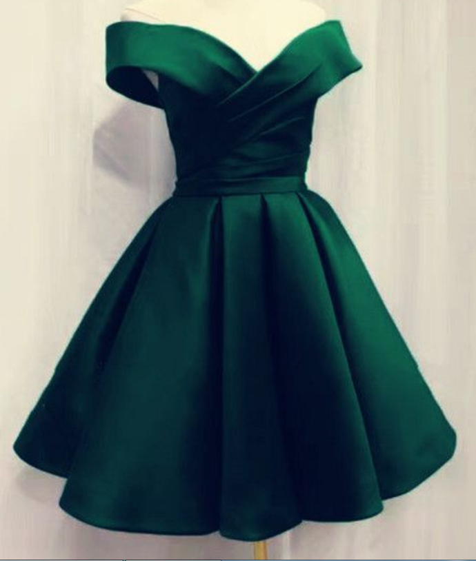 Short Emerald Green Homecoming Dress For Prom Party