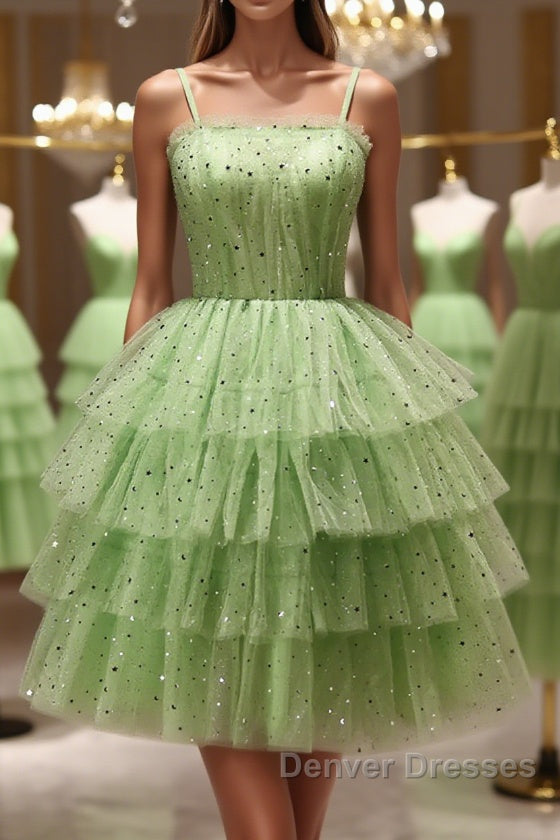 Short Green Prom Dress, Short Green Graduation Homecoming Dress Main image